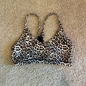 Leopard sports bra